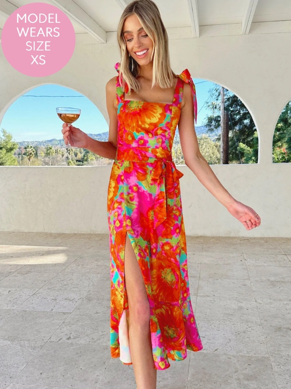 Show Me Your Mumu Garden Midi Dress Miss Malibu, EUC, Medium, MSRP $198